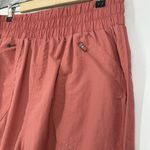 Zenana Outfitters High Rise Windbreaker Joggers Pink Drawcord Ankle Pull On Size XL Photo 2