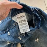 Kensie NWOT Pearl Crystal Skinny Jeans Sz 6/28 Photo 3