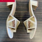 Donald pliner melrose sandal beaded heel 6.5 $200 formal party classic spring Tan Photo 3