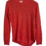 Jigsaw Coral Linen Sweater Women’s Size XS Lightweight Asymmetrical Hem Pink Photo 0