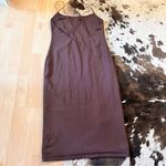 Babaton ARITZIA Brown Contour Scoop back Midi Bodycon Dress Size Large Photo 5