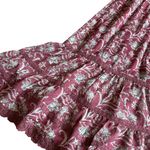 Dizzy Lizzy Floral Print Dress Midi Length Lace Spaghetti Strap Size Medium Purple Photo 4