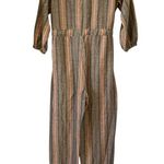Free People Loveland Striped Metallic Boho Jumpsuit Size XS Photo 4