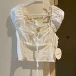 Passports NWT passport white cute cotton milkmaid crop top  Photo 1