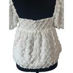 Amanda Uprichard NWT! Tomasina Puff Sleeve Babydoll Top in Cirrus - Size Small Photo 8