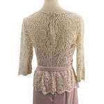 Jenny Packham Dress 8 Blush Lace Peplum Maxi Gown New Photo 6