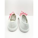 BP Canvas Sneakers Womens Size 6.5 White Pink Lace Up Casual Shoes Photo 4