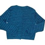 Roxy y2k  teal button up sweater Photo 2