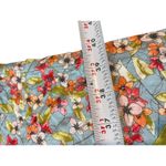 J Jill Short Sleeve Light Colors Floral Knee Length Dress Soft Stretch XL Modest Blue Photo 9