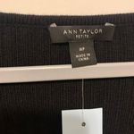 Ann Taylor Black White Striped MIDI Sweater Dress Photo 4