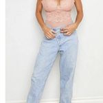 Free People NEW HAH Smarty Pants Bodysuit Lace Large Hot As Hell Copper Rose Photo 2