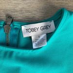Tobey Grey Teal Blue Short Sleeve Mini Dress M Size M Photo 1