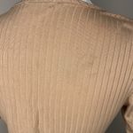 Wearever Top Womens Large Beige Short Sleeve Ruched Polyester Blend Photo 6