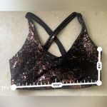 Carbon 38 Art Foil Rose Gold Splatter Cross Back Bra sz XS Photo 6