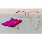 Rose Gold Oversized Aviator Clear Photo 2