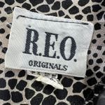 R.E.O. Originals‎ Vintage Animal Print Dress Long Sleeve Made in USA Size Medium Black Photo 3