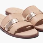 Cole Haan NEW Flynn Fisherman Slide Sandal PORCELAIN/ ROSE GOLD TALCA Size 8B Photo 0