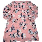Lulus Dress Women Small Rosalinda Blush Pink Floral Print Long Sleeve Shift Mini Photo 1