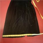 Gunne Sax Vintage 80s Black Velvet Lace Dress Small Goth Witchy Illusion Back Photo 4