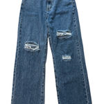 Cider  Distressed Wide Leg Jeans Photo 0