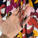 Maeve Anthropologie Floral Print Deep V-Neck Ruched Midi Dress Size 0 Photo 10