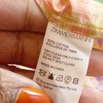 Zimmermann Violet Cut-Out Tiered Cotton Sweetheart Nek Midi-Dress Size 3 / 10 US Photo 7