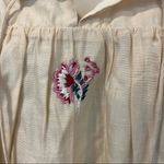 Tularosa NWT Women's XS Cream Blythe Mini Dress Cream Pink Embroidered Photo 6