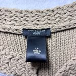 Ann Taylor Vest Women Brown Faux Fur Open Front Knit Size L P Photo 7