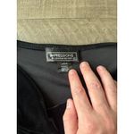 Impressions Women's Velvet Black Quarter Sleeve Choker NeckTop Size Medium Photo 4