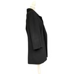 Neiman Marcus Vintage 100% Camel Hair Black Swing Coat Classic Long Medium Photo 4