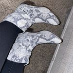 Snakeskin Western Booties Size 8 Photo 3