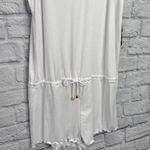 California Waves  Juniors White Tie Waist Romper Swim Cover Up Size XL New Photo 2