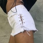 PacSun White lace up shorts Photo 3