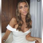 Mirror Palais Lady In White Off Shoulder mini dress size large Photo 1