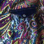 ZARA  Trafaluc Paisley Print Sheer Top M Photo 5
