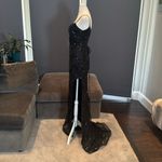 Women’s Black MermaidFit Sequins Party Prom Formal Dress LaceUp Back Size 4 Photo 5