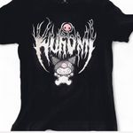 Sanrio Kuromi  Women Short Sleeve Graphic T-shirt Top Black Kawaii Size Small Photo 0