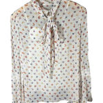 See By Chloe  Bow Floral-Print Georgette Blouse Size FR 36 Small US 4 Photo 0