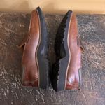 Timberland Women's Brown Leather Loafers Moc Toe Lug Sole Size 8 Y2K Vintage Photo 4