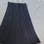 Torrid Black Maxi Skirt Modest Polka Dot White Size 0 Photo 1