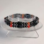 Collection of Hematite Jewelry 4 necklaces and 2 stretch bracelets Black Photo 5