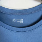 Offline by Aerie Seamless Athletic Crop Top Blue Long Sleeve Stretch Women's XL Photo 1