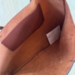 Vince Camuto  Vegan Leather Tote Brown And Black Purse Shoulder Bag Photo 3