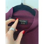 Massimo Dutti  Merino Wool Mock-Neck Long Sleeve Sweater Photo 3