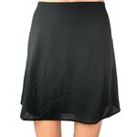 Aritzia Sunday Best Black Zipper High Waist Straight A-line Mini Skirt Size S Photo 0