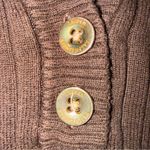 Ralph Lauren Lauren  Ribbed Knit V Neck Y2K Sweater Chocolate Brown Size Large Photo 1