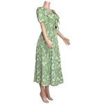 Likely  Alisa Cut-Out Floral Midi Dress, Ivory/Green, 4 (US) Photo 10