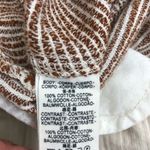 Free People Neutral Striped Caraway Light at Sunrise Cotton Crop Pants Sz 8 Photo 11