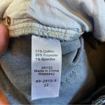 Ellos Womens 22 Jeans High Waisted Raw Hem Plus Size Comfortable Casual Blue Photo 2