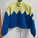 NWT Free People Pullover Zig Zag Dandelion Combo XL Blue Photo 3